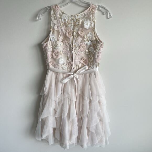 Rare Editions Lace Sequins Tulle Formal Dress Dance Bridal Flower Girl Gown 16 - Picture 7 of 15